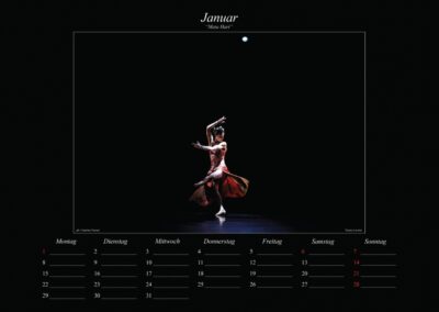 Ballett-Kalender Motiv Januar 2024